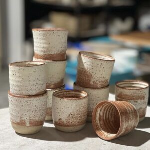 Stoneware tea cup - Image 2
