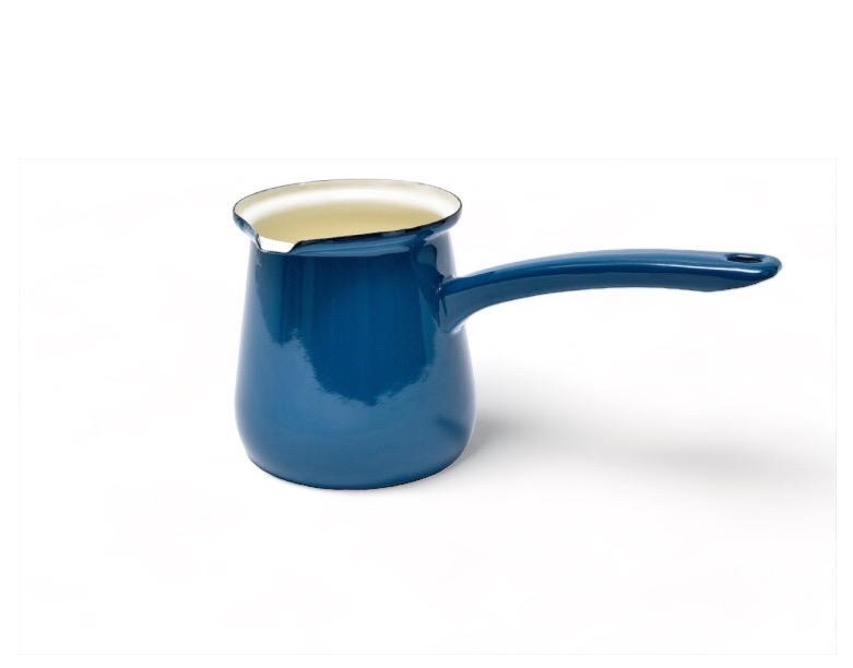 Enamel Chai Pot, teal