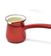 Enamel Chai Pot, Red