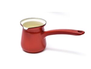 Enamel Chai Pot, Red